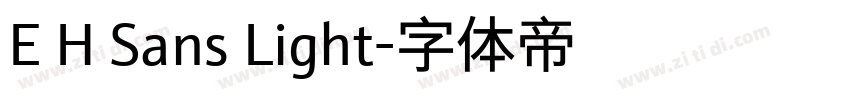 E H Sans Light字体转换
